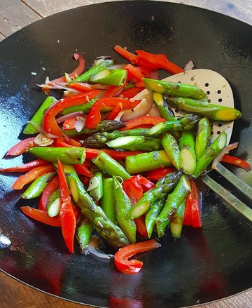 Asparagus & Red Pepper Stir Fry